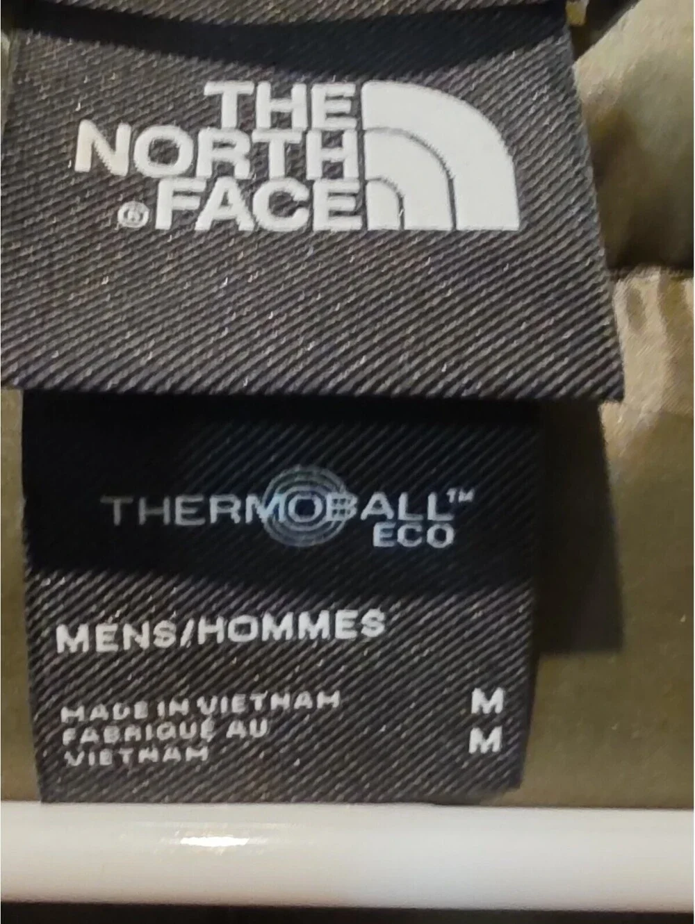 The North Face Men’s ThermoBall Eco Vest Olive Green Medium Insulated